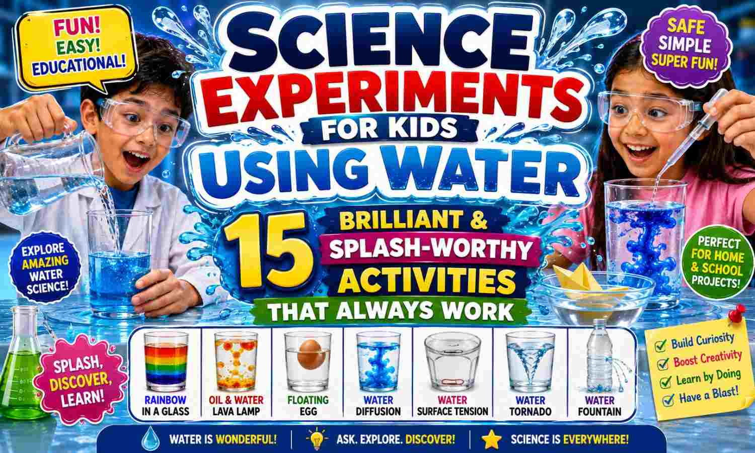 Science Experiments for Kids Using Water — 15 Brilliant & Splash-Worthy Activities That Always Work