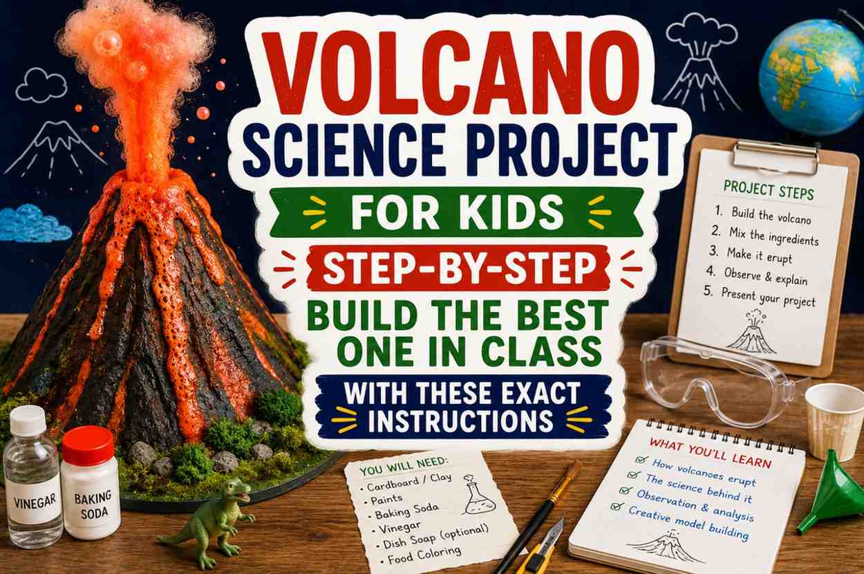 Volcano Science Project for Kids Step-by-Step — Build the Best One in Class With These Exact Instructions