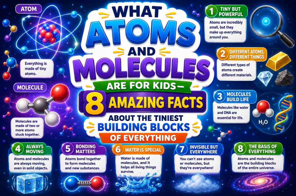what atoms and molecules are for Kids