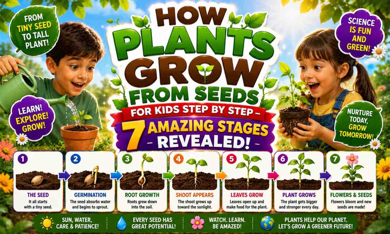 How Plants Grow from Seeds for Kids