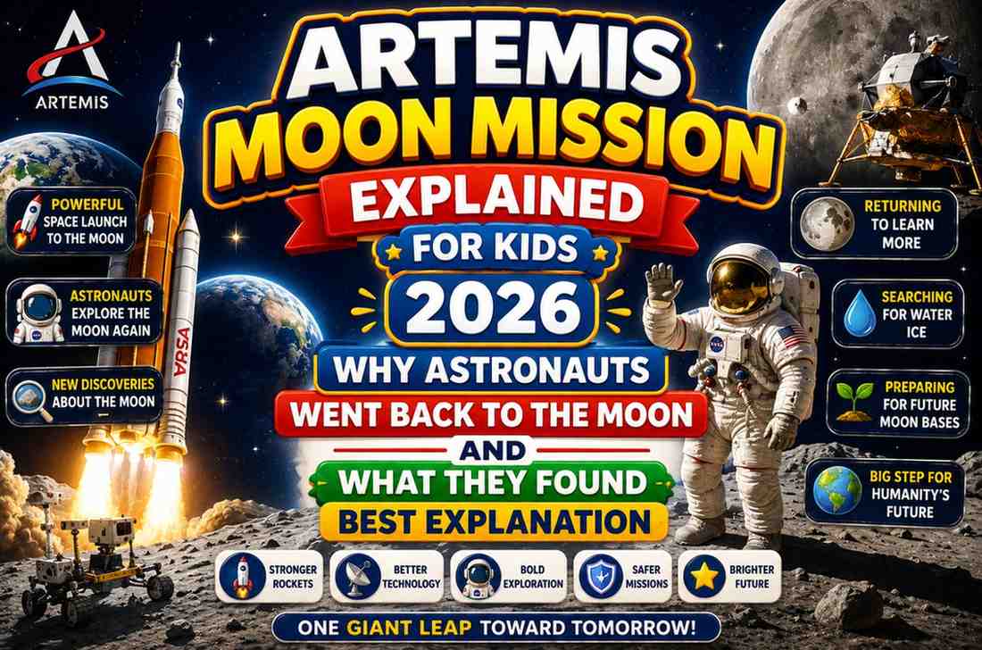 Artemis Moon Mission Explained for Kids 2026 — Why Astronauts Went Back to the Moon and What They Found Best Explanation